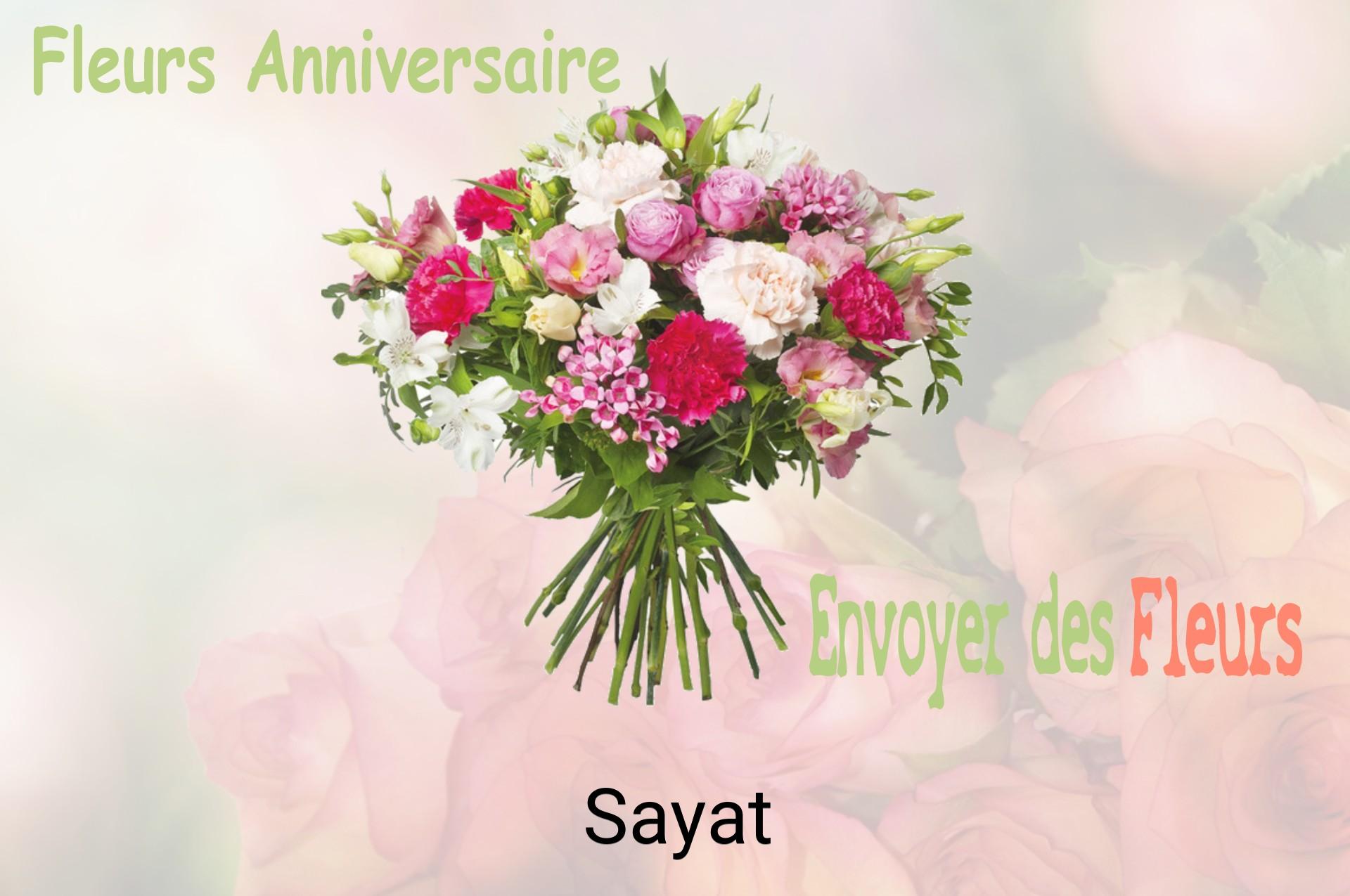 Bouquet de fleurs d’anniversaire livré à Sayat